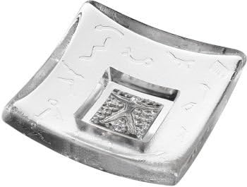 KOSTA BODA Domino Plate Silverman 70 70015