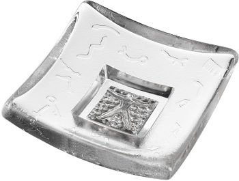 KOSTA BODA Plato Domino Plata Silverman 70 70015 miniatura 1