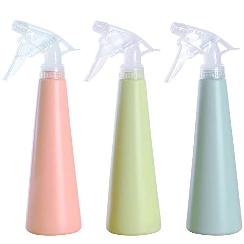 Plastic Spray Bottles 12 oz Small Empty Spray Bottle, Professional Sprayer with Adjustable Nozzle for Cleaning Solutions, Kitchen, Hair, Plants, Leak Proof Fine Mist Bottle 360ml(3 Pack)