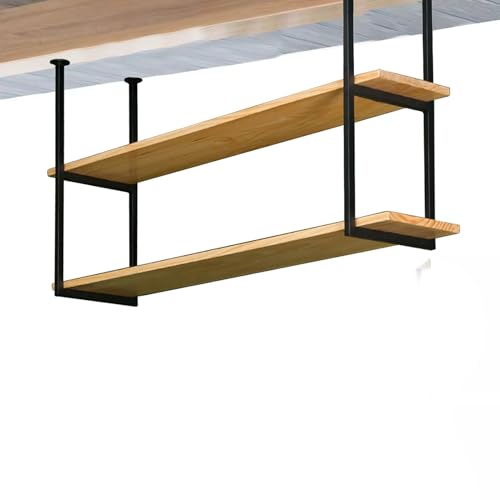 Support de poêle de plafond en bois et métal contre le désordre