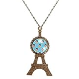 Cadena de alta calidad: longitud de la cadena 19.7 pulgadas con cierre de mosquetón. Este delicado collar de la Torre Eiffel se puede combinar con cualquier estilo de ropa y tiene un encanto único. Puedes comprar con confianza.