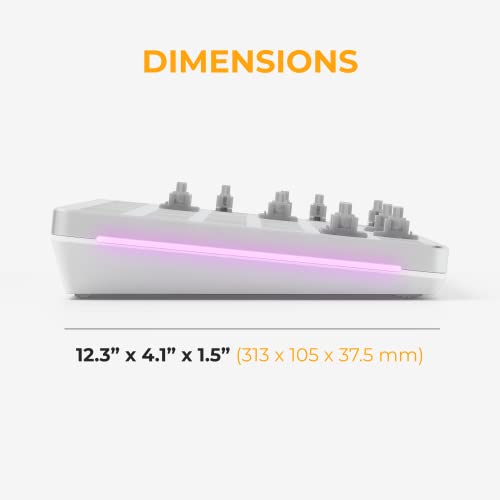 Glorious Gaming Keyboard - Gmmk 2 Hot Swappable Tkl Mechanical Keyboard, Wired, Custom Keyboard - Custom Mechanical Keyboard - Premium Barebones - Full Size Keyboard (White Rgb Keyboard) #TOP7