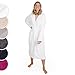Produktbild Blumtal Bademantel Damen Frottee in XL aus 100% Baumwolle - OEKO-TEX zert. Sauna Bademantel Damen Baumwolle aus Velour & Frottier- extra saugstarke Bathrobe Women - Morgenmantel mit Kapuze- Weiß
