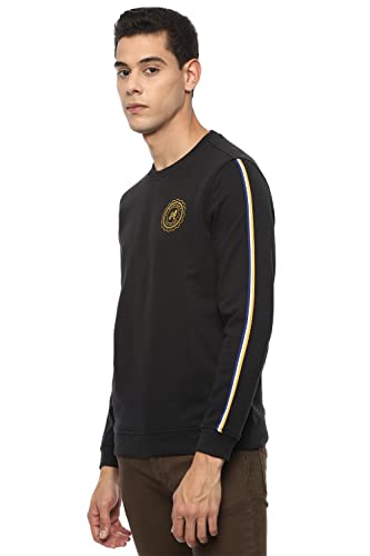 Image of Van Heusen Men's Cotton Blend Round Neck Hoodie