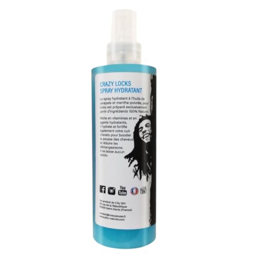 Afro naturel Crazy Locks- spray Hydratant à l'huile de carapate et menthe poivrée – vue 5