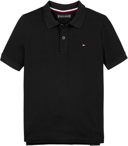 Tommy Hilfiger Jungen Flag Polo Ss Kb0kb09103 S/S Poloshirt, Black (Black), 12 Monate