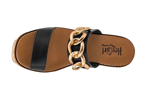 Corkys Footwear On Vacay 3.75-Inch Wedges - Two Strap Slip-on Cork Wedge With Chunky Chain Detail - Where Comfort Meets Chic with Cushioned EVA Insoles4
