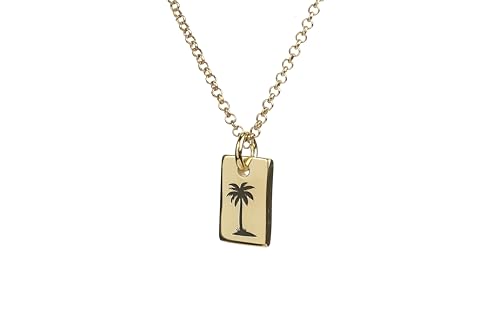 Collier palmier en or 14k pour rompre la monotonie avec un bijou moderne et durable