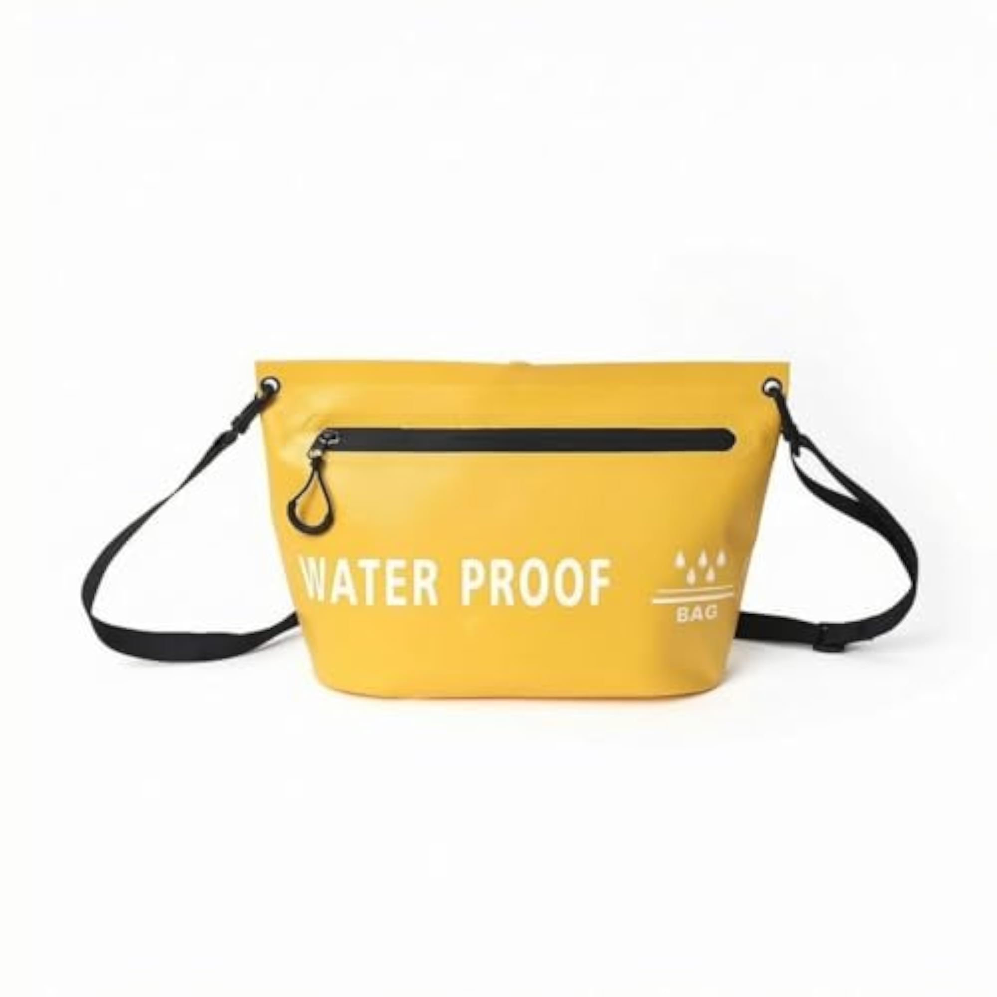 Waterproof Crossbody Bag with Adjustable Strap for Water Activities, Yellow