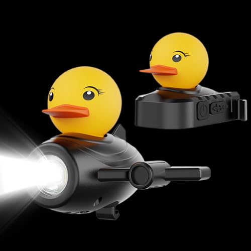 Dewireaey Luces para Bicicleta Delantera y Trasera - Juego De Luces Frontales Duck | Luz Delantera LED Brillante con Y Luz Trasera Impermeable para Adultos En Ciclismo Visibilidad Nocturna