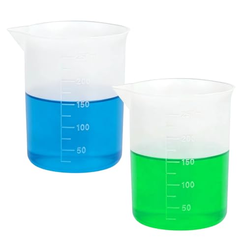 2 Pièces Récipient Gradué Transparent 250 ml, Flacons Doseurs de Lessive en Poudre Distributeur Lessive Liquide Boule Lave Linge pour Boule Lessive Liquide...