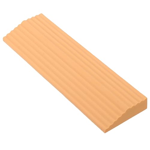 YARNOW Rampa De Umbral De Subida Rampa De Madera para Silla De Ruedas Scooter Rampa De Umbral Antideslizante para Puertas Calzadas Baño Caqui