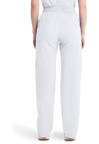 Image of Dickies EDS Signature Scrubs for Women, Elastic Waist Pull-On Cargo Pants for Women in Soft Brushed Poplin - 86106