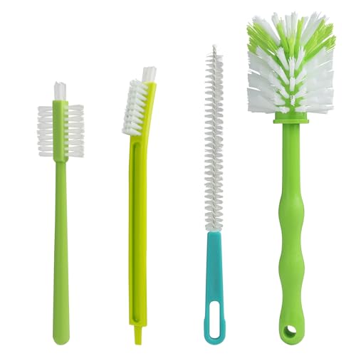 Reinigungsbürsten-Set für Kompatibel mit TM31 TM5 TM6 TM21 4-teiliges Set inklusive Mixtopfbürste Messerbürste Flaschenbürste Ideal für Küchenmaschinen Spülmaschinenfest Langlebig