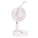 Wentylator teleskopowy, przenośny wentylator rozpylający 20.7x10.2cm ABS i Elementy metalowe i elektroniczne wykonane 5 V / 2A (biały)