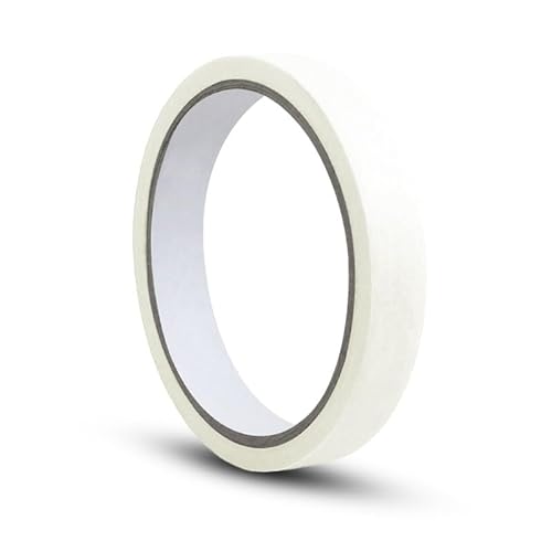 2 PCS White Masking Tape, Painters Tape for Indoor & Outdoor Painting, Suitable for Decorating, DIY, Art, 10mm*50m