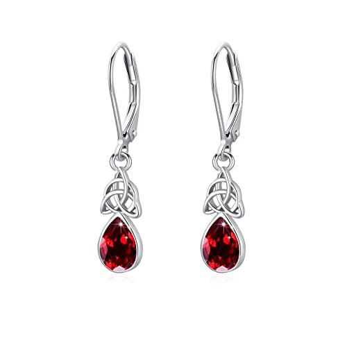 Boucles d'oreilles nœud celtique argent 925, cadeau idéal pour la fête des mères