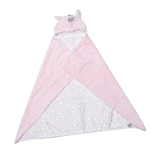 FUNNETOYU Toalla para Niña con Capucha de Algodón Diseño Unicornio Suave y Absorbente para Baño y Regalo de Recién Nacido