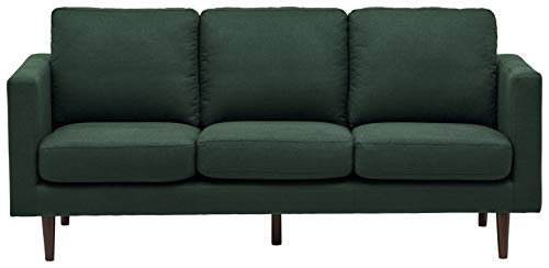 Amazon Brand – Rivet Revolve Modern Upholstered Sofa Couch, 80"W, Heritage Green #TOP3