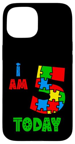 I Am 5 Today ���� �a���� ���C���{�[�p�Y�� �L�b�Y �j�̎q ���̎q �X�}�z�P�[�X iPhone 15 �p