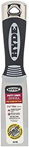 HYDE Flex KNIFE1.5 SS 06108 Pro 1-1/2-Inch Flexible Putty Knife, Stainless Tool, 1-1/2&quot