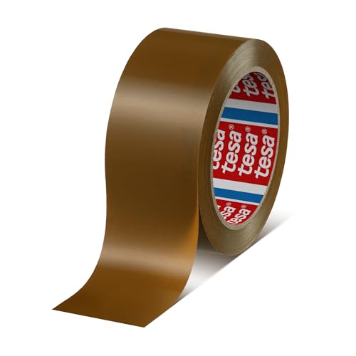 Preisvergleich Produktbild Tesa 04124-00096-00 7698130110 PVC-Verpackungsklebeband Premium 66mx50mm in gelb-braun