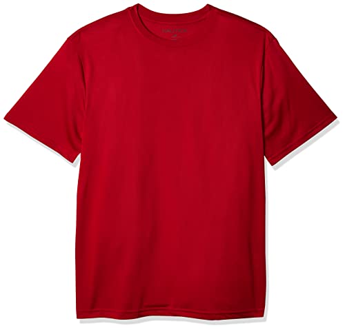 Nautica Camiseta masculina jovem de manga curta, Vermelho, M