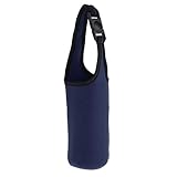 T TOOYFUL Flaschenhülle Flasche Halter Trinkflasche isolierhülle Neopren Cover Hülle für Trinkflaschen, Glasflasche, Wasserflasche von 900ml - Navy blau