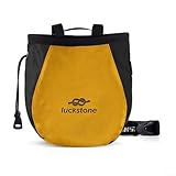 Niceminiwall Bolsa de tiza para escalada al aire libre con cinturón ajustable y gran capacidad, cubo de tiza de poliéster 420D resistente al desgaste con forro polar suave para escalada en roca