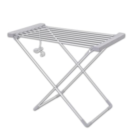 Herzberg HG8070-WHT, Elektro-Wäschetrockner, Schnelles Trocknen, Energieeinsparung, Leise, Kompakt, 8 Heizstäbe, Entfeuchtung, Antibakteriell, verwenden, 120W, Weiß