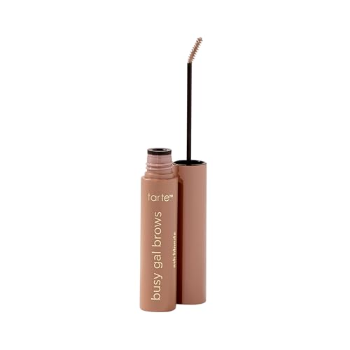 tarte busy gal tinted brow gel 3-in-1 Waterproof Longwear Eyebrow Gel to Shape Tint & Set Brows Infused with Vitamin E Vegan & Cruelty-Free full size ash blonde