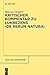Kritischer Kommentar zu Lukrezens De rerum natura (Texte und Kommentare, 56) (German Edition)