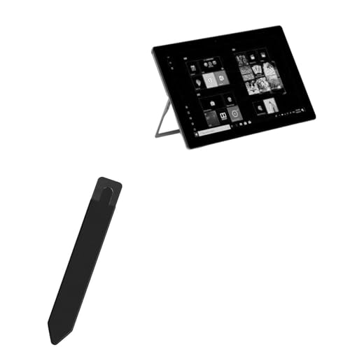 BoxWave Stylus Pouch Compatible with Alldocube iWork20 2 in 1 - Stylus PortaPouch, Stylus Holder Carrier Portable Self-Adhesive - Jet Black