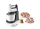 TEFAL HT464138 Prep’Mix Hand Mixer with Rotating Bowl 2.5 L 500 W White