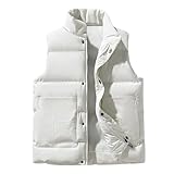 GIBZ Steppweste für Herren, Leicht Daunenweste Jacke Outdoor Sportweste, Ärmellos Warme Weste mit...