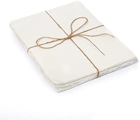 Watercolor Paper | Letter Sized Vintage Paper 8.5 x 11 Inches | 200 GSM Handmade Paper | 50 Sheets of Recycled Cotton Papers, Perfect for Any Medium, Blank Water Color Papers, Antique Paper