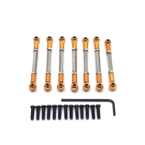 Pièces Voiture RC WLtoys 104002 Biellette Suspension Réglable Métal Jaune