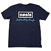Rock Off officially licensed products Oasis Definitely Maybe Text Logo T Shirt XL Navy #2