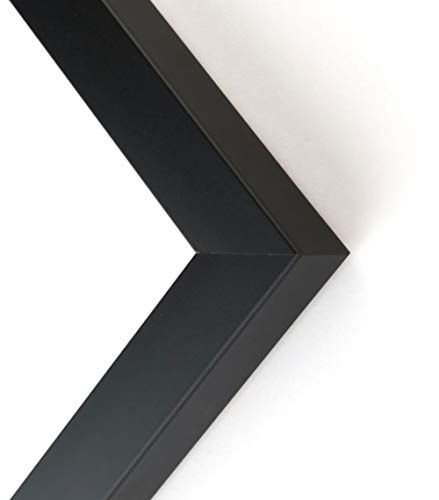 40X27 Frame Black Picture Frame - Complete Modern Photo Frame Includes Uv Acrylic Shatter Guard Front, Acid Free Foam Backing Board, Hanging Hardware Wood Wall Frames For Family Photos - No Mat #TOP5
