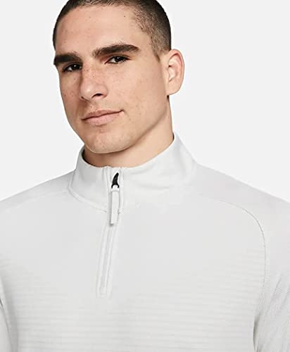 Nike Dri-Fit Adv Vapor Men's Quarter-Zip Golf Top Sweatshirt (As1, Alpha, L, Regular, Regular, White/Photon Dust/Black) #TOP3