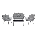 4-Piece Conversation Set in Gray