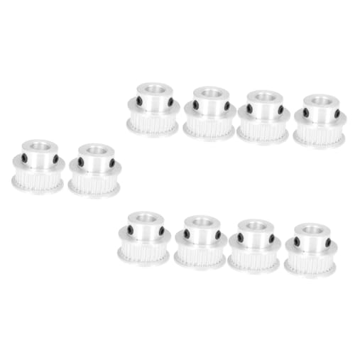 JECOMPRIS 10pcs Synchronous Belt Pulley Synchronous Belt Wheel Pulley for Timing Wheel Timing for Printer Drive