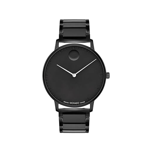 Movado Face Men's Luxury Quartz Watch - Swiss Movement - Water Resistance 30 Meters (3ATM) - Elegant Timepiece - Gift for Him - 41mm