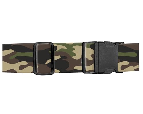 Image of Luggage Straps for Suitcases, Adjustable Travel Belt, Durable Wide Luggage Strap, Cute Suitcase Strap Identifiers with Buckle, Bag Straps for Luggage, Classic Camouflage
