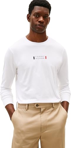 T-Shirt L/S Tommy Hilfiger ne se déforme pas au lavage