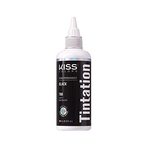 Kiss Tintation Semi-Permanent Hair Color Treatment 148 mL (5 US fl.oz) (Black)