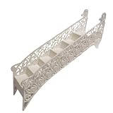 Elegant White Tiered Wedding Cake Step Decoration Stair