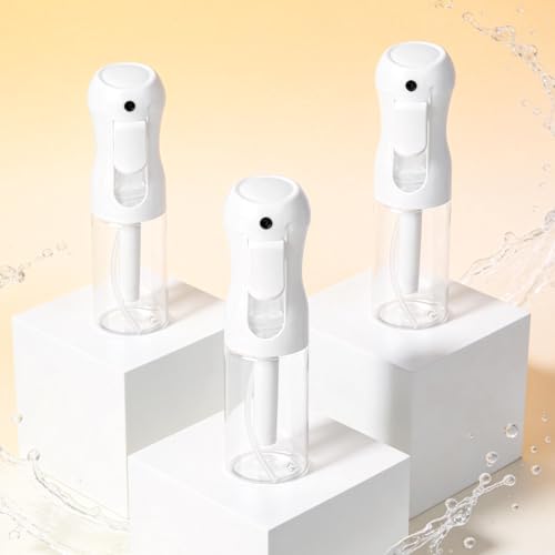 AMOYOX Spray Bottle for hair 3Pack 200ml/6.8oz Fine Mist Spray Bottle Ultra Fine Continuous Spray Water Bottle Fine Mist Sprayer for Hair Styling, Plants, Cleaning, Misting & Skin Care