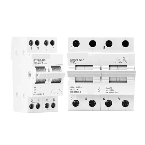 Disjoncteur AC GYHO8 2P 63A interrupteur de conversion manuel de secours