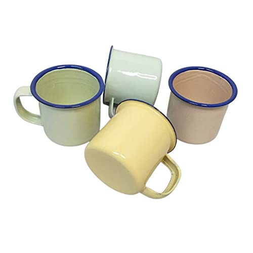 Conjunto C/ 04 Mini Canecas Esmaltadas - 90ml